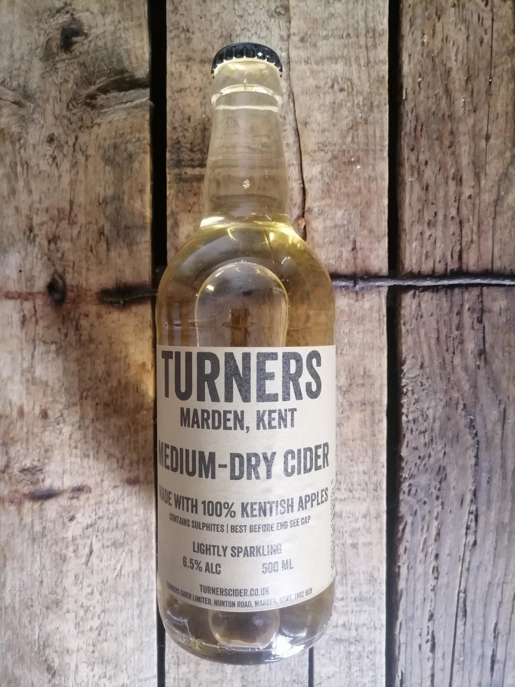 Turners Medium Dry Cider 6.5% (500ml bottle)