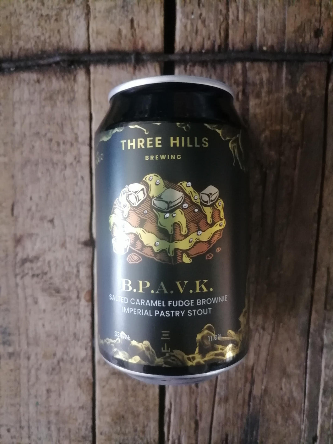 Three Hills BPAVK Salted Caramel Fudge Brownie Imperial Pastry Stout 11% (330ml can)