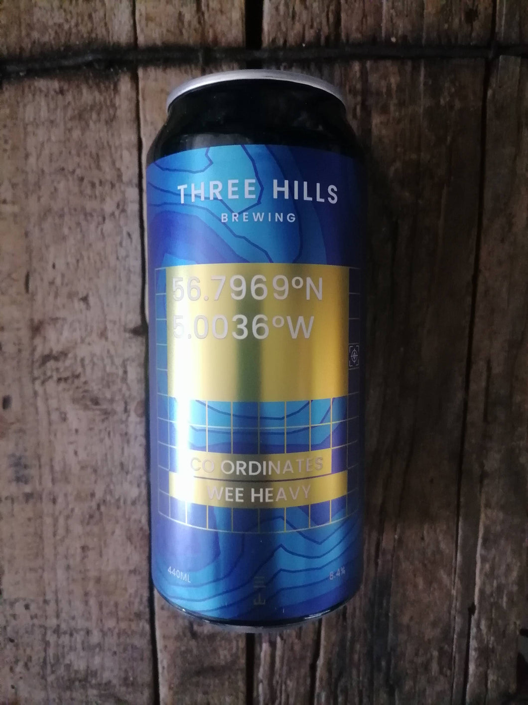 Three Hills Co-ordinates Wee Heavy 8.4% (440ml can)