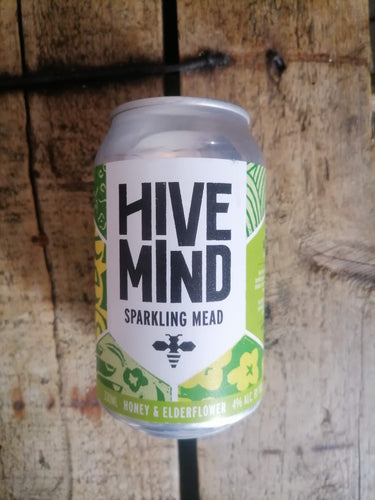 Hive Mind Honey & Elderflower Sparkling Mead 4% (330ml can)