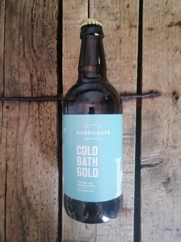 Harrogate Cold Bath Gold 4.4% (500ml bottle) - waterintobeer