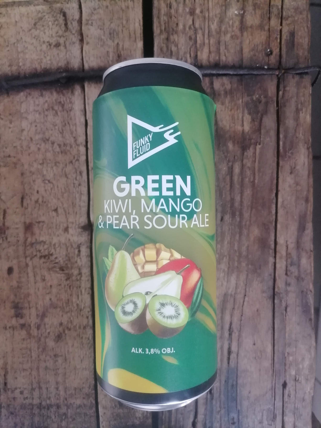 Funky Fluid Green 3.8% (500ml can)