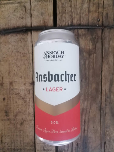 Anspach & Hobday Ansbacher: Lager 5% (440ml can) - waterintobeer