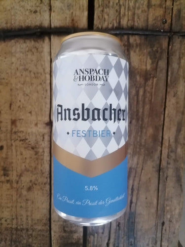 Anspach & Hobday Anspacher: Festbier 5.8% (440ml can) - waterintobeer