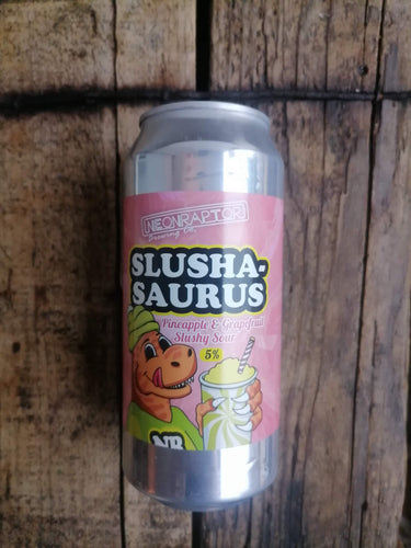 Neon Raptor Slushasaurus Pineapple & Grapefruit 5% (440ml can) - waterintobeer