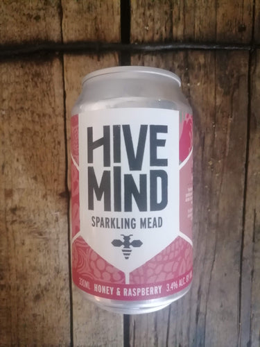 Hive Mind Honey & Raspberry 3.4% (330ml can) - waterintobeer