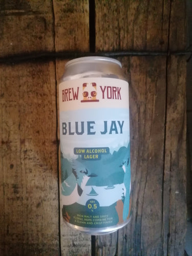 Brew York Blue Jay 0.5% (440ml can) - waterintobeer