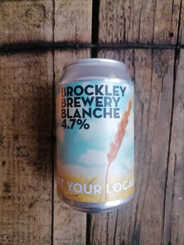 Brockley Blanche 4.7% (330ml can) - waterintobeer