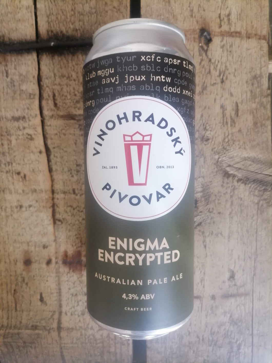 Vinohradsky Enigma Encrypted 4.3% (500ml can)