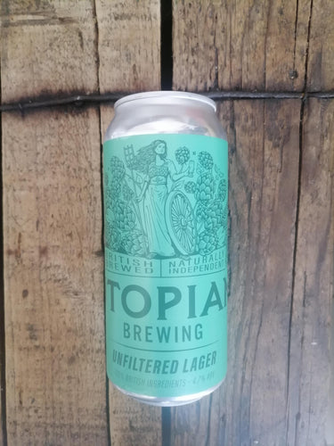 Utopian Unfiltered Lager 4.7% (440ml can)