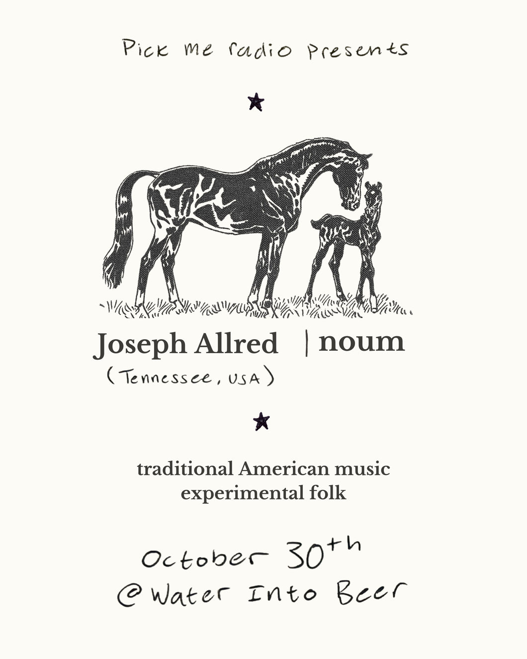 Joseph Allred (USA) and noum ticket