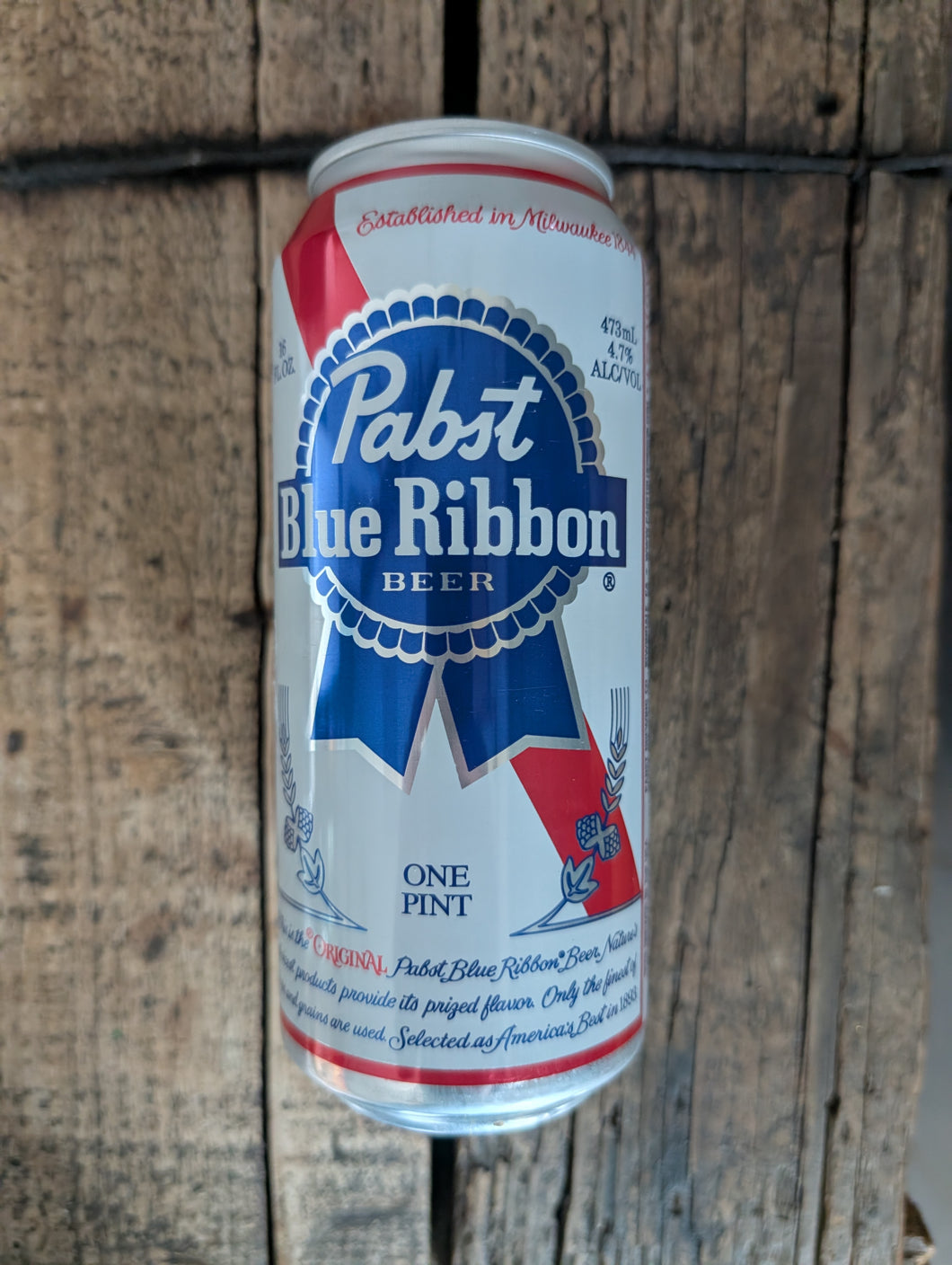 Pabst Blue Ribbon 4.7% (473ml can) – waterintobeer