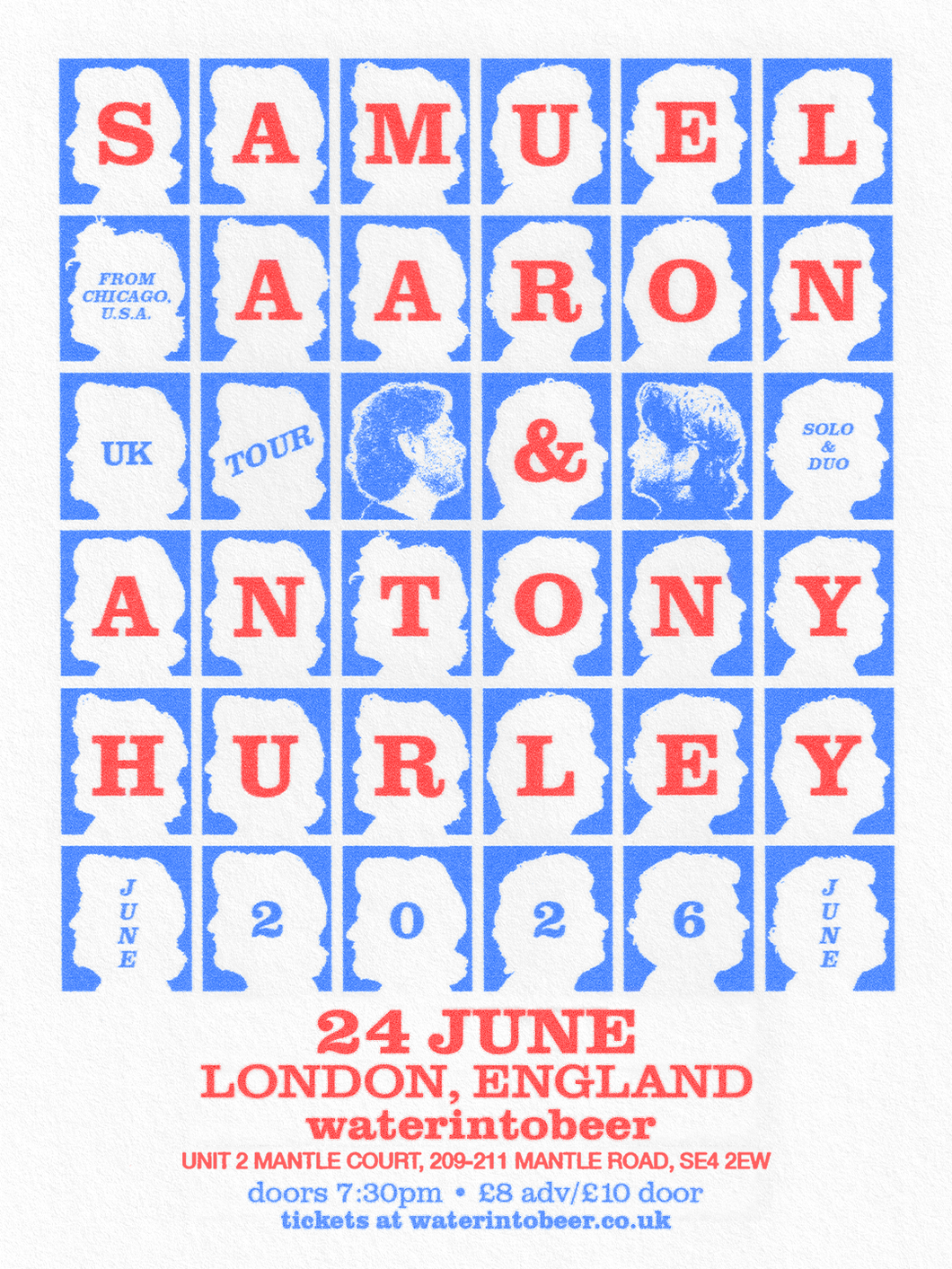 Samuel Aaron and Antony Hurley ticket – waterintobeer