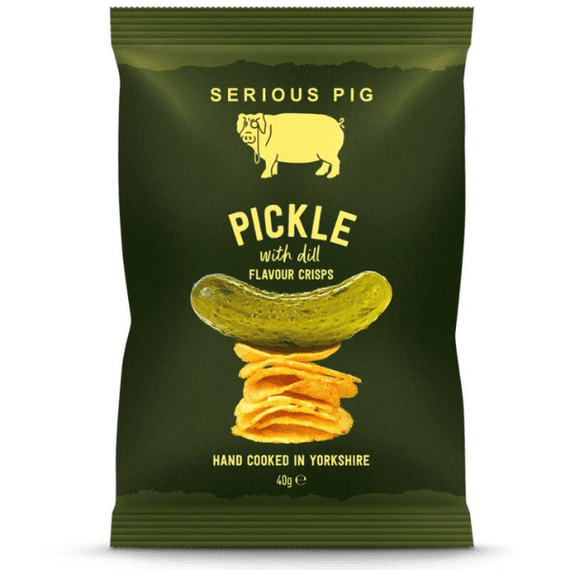 Serious Pig Pickle Crisps (40g)