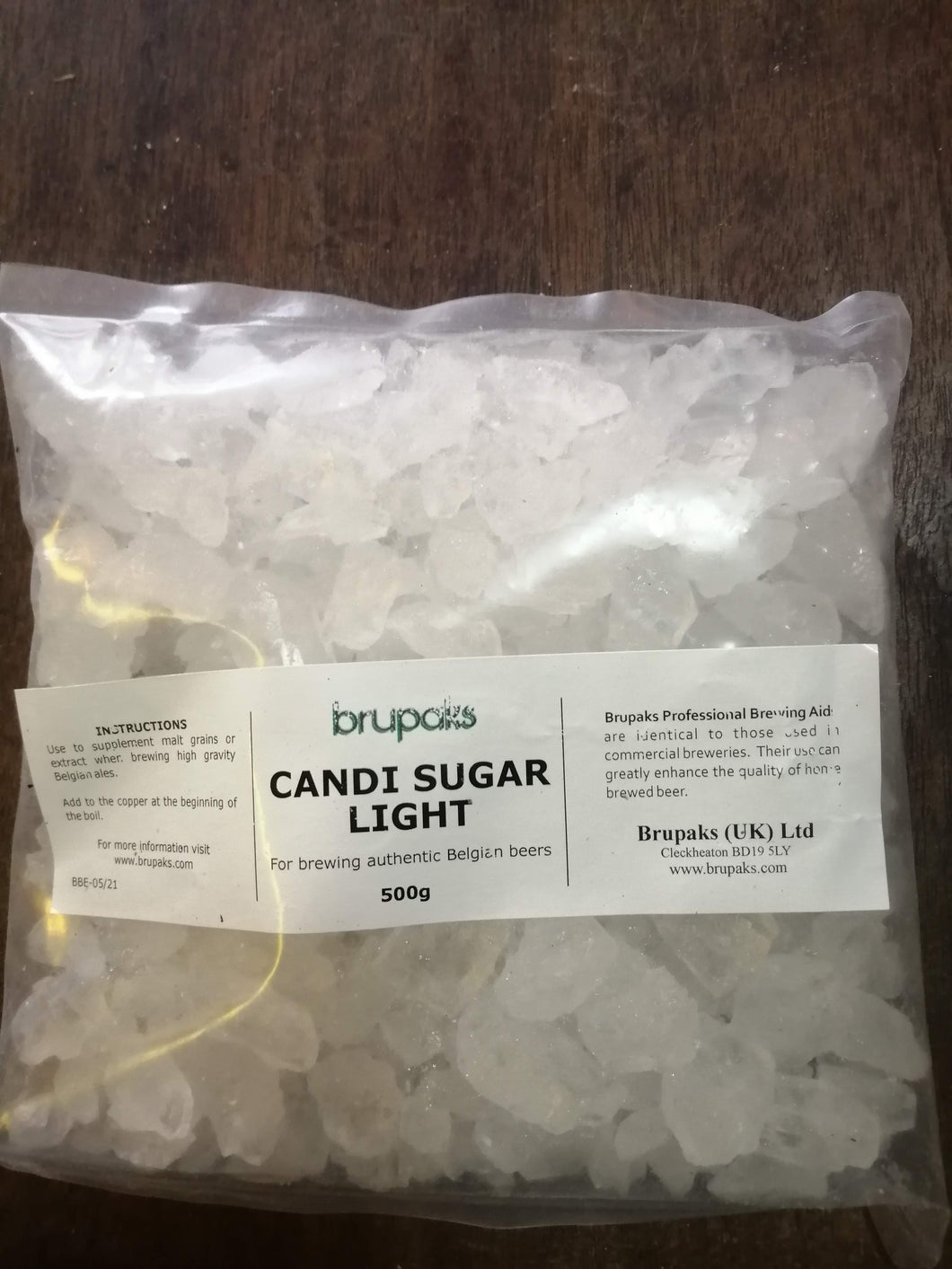 Belgian Candi Sugar - Clear (500g)