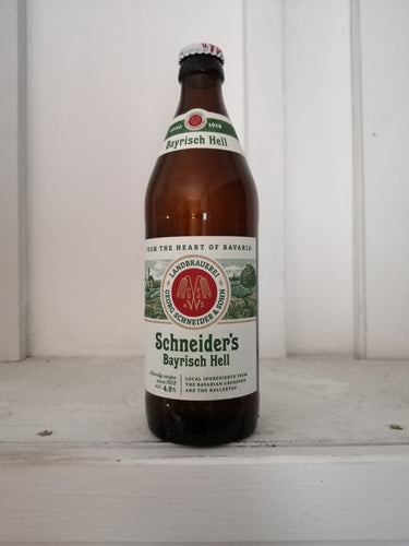 Schneiders Bayrisch Hell 4.9% (500ml bottle) - waterintobeer