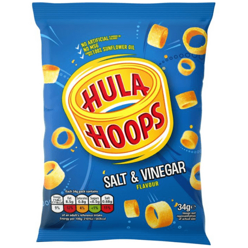 Hula Hoops Salt & Vinegar (34g)