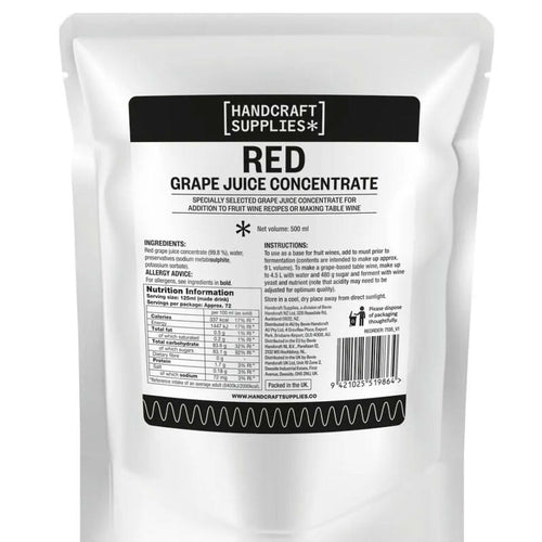 Handcraft Supplies Red Grape Juice Concentrate (500ml)